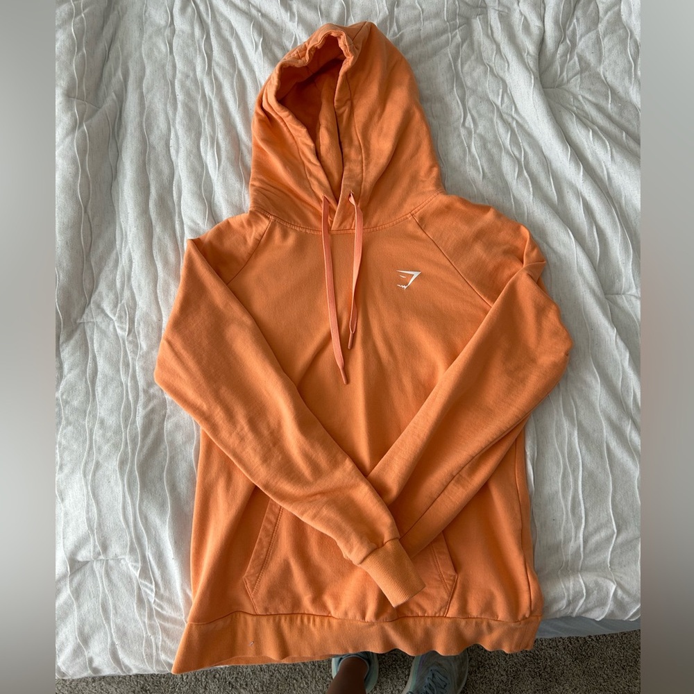 Gymshark Orange Hoodie with Logo